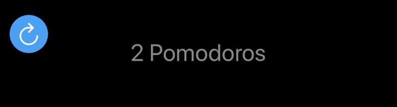 pomodoro counting display